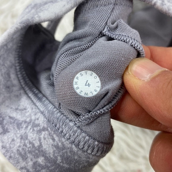 Lululemon Flow Freely Bra Washed Marble Alpine White Silverscreen - Picture 3 of 3